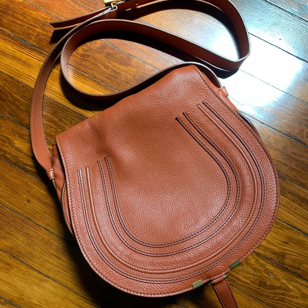 Chloe Marcie Crossbody Saddle Bag Medium